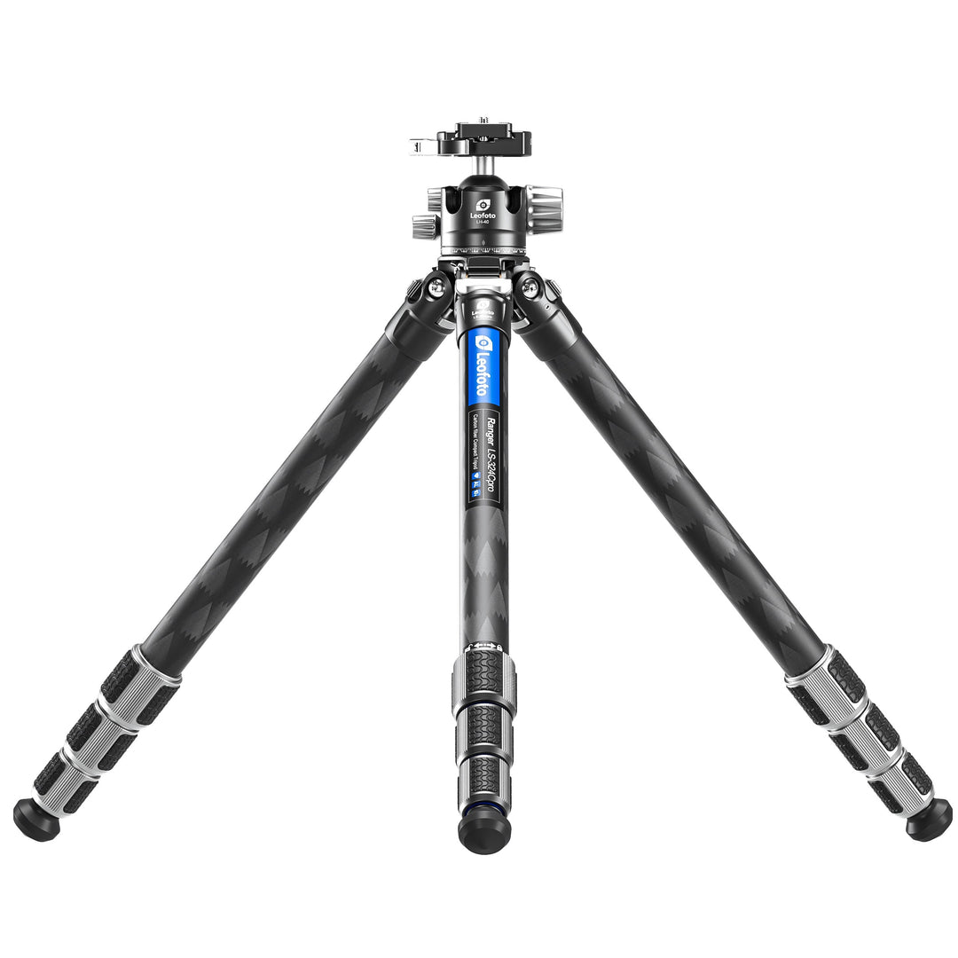 Leofoto Ranger LS-324C Pro + LH-40LR Carbon Fiber Tripod Kit