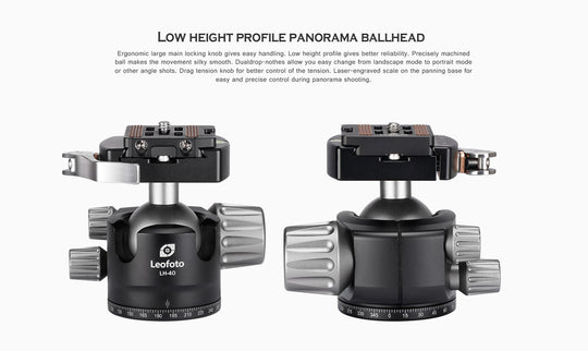 Leofoto Ranger LS-324C Pro + LH-40LR Carbon Fiber Tripod Kit