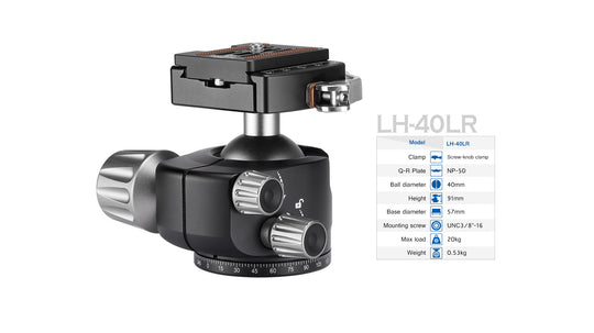 Leofoto Ranger LS-324C Pro + LH-40LR Carbon Fiber Tripod Kit
