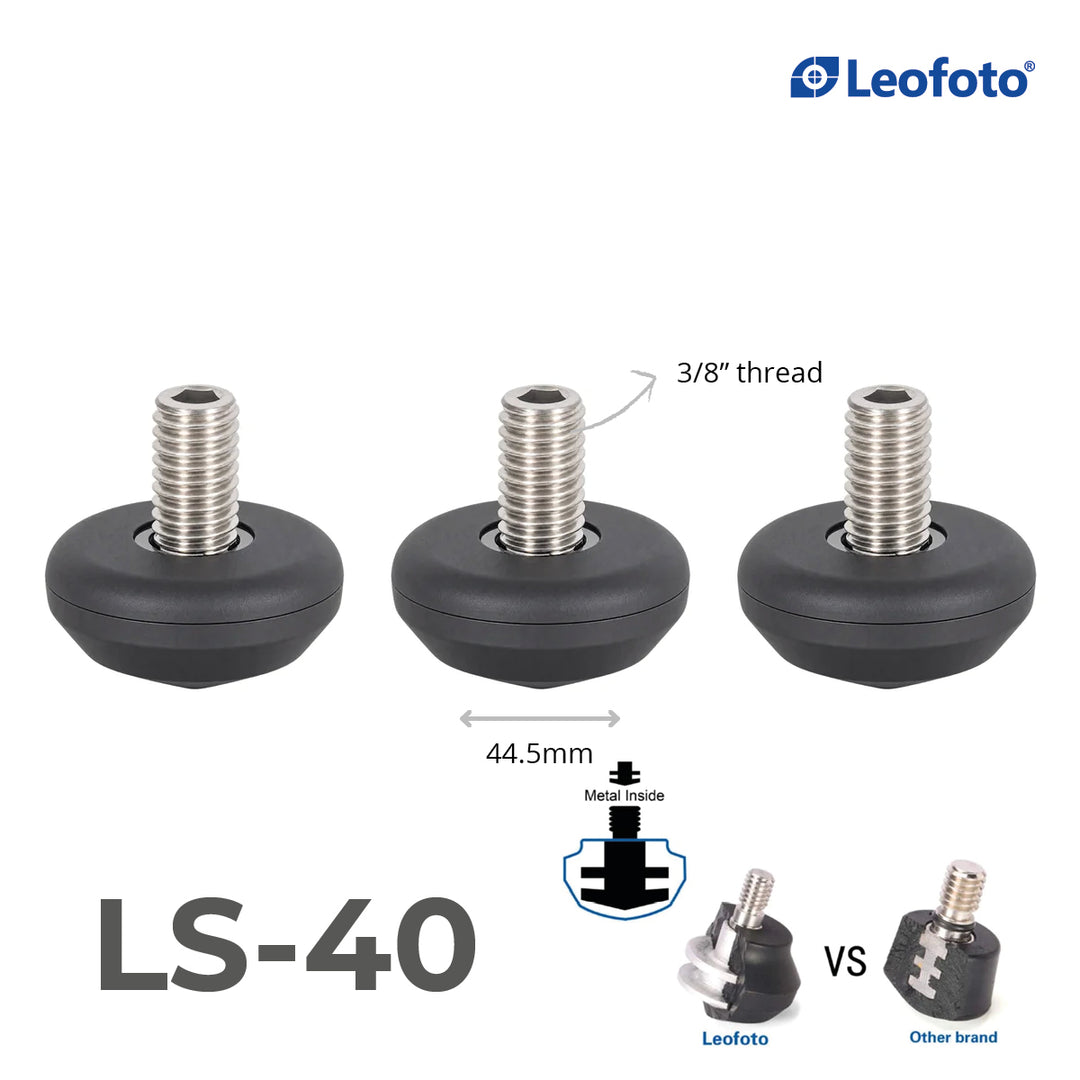 Leofoto LF/LS Rubber Feet for Tripods (Set of 3)