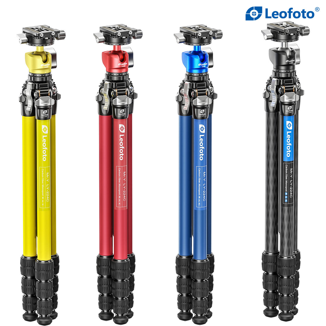 Leofoto LY-224C + LH-25 Carbon Fiber Tripod Kit