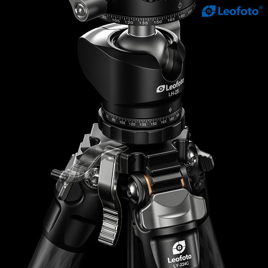 Leofoto LY-224C + LH-25 Carbon Fiber Tripod Kit