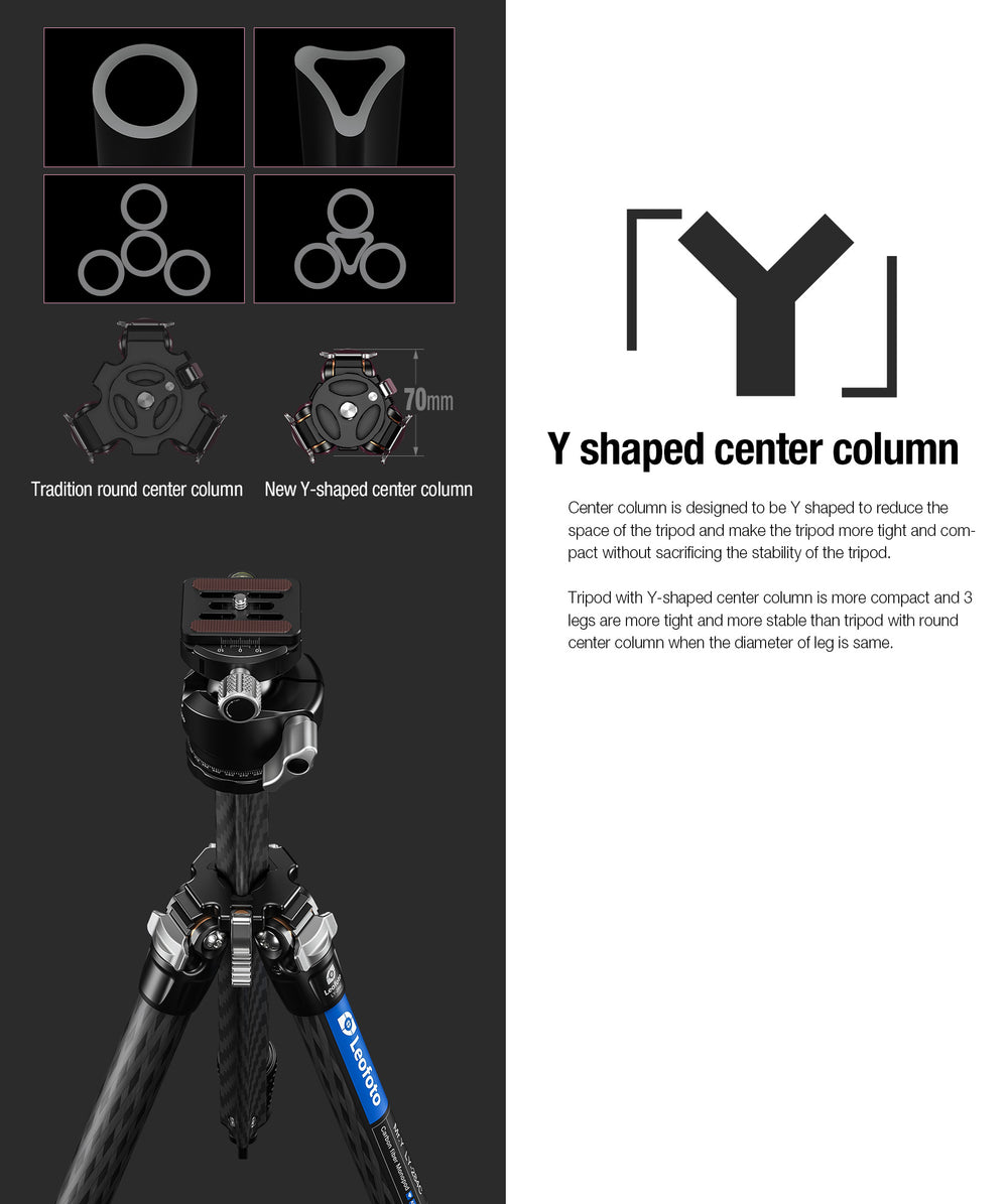 Leofoto LY-284C + LH-30 Carbon Fiber Tripod Kit