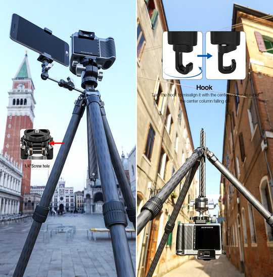Leofoto LY-284C + LH-30 Carbon Fiber Tripod Kit