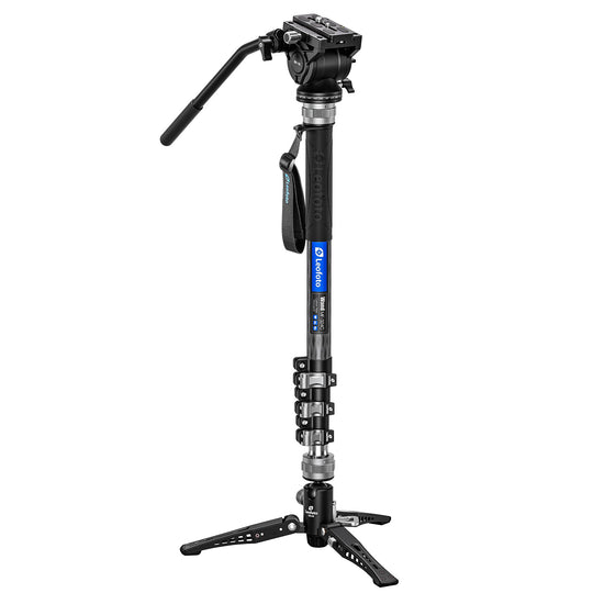 Leofoto MF-324C + BV-10 + VD-04 Carbon Fiber Monopod