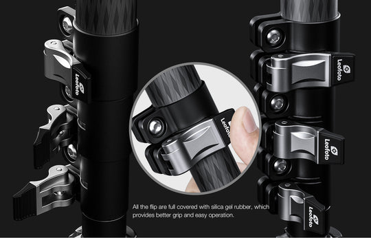 Leofoto MF-324C + BV-10 + VD-04 Carbon Fiber Monopod