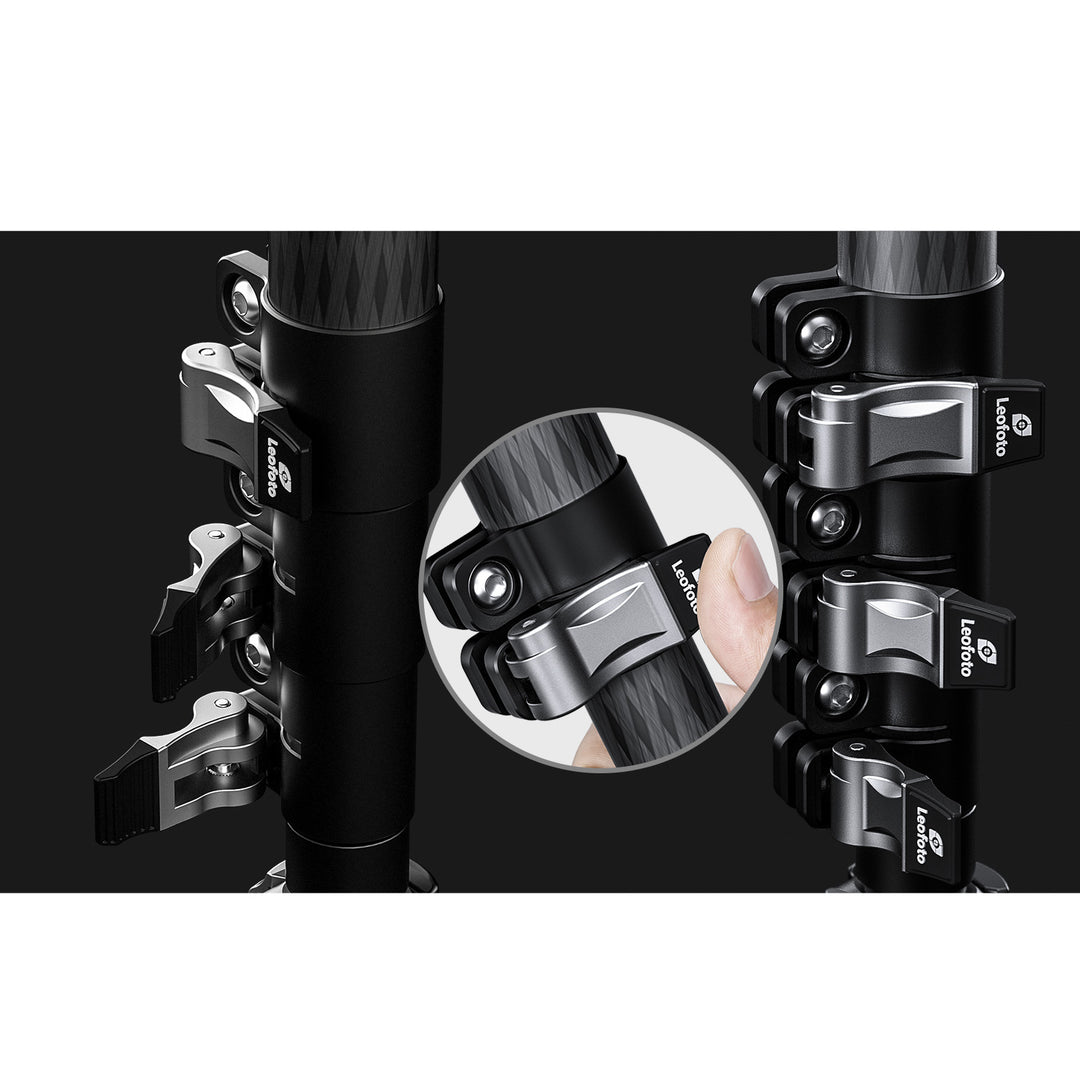 Leofoto MF-324C + BV-10 + VD-04 Carbon Fiber Monopod