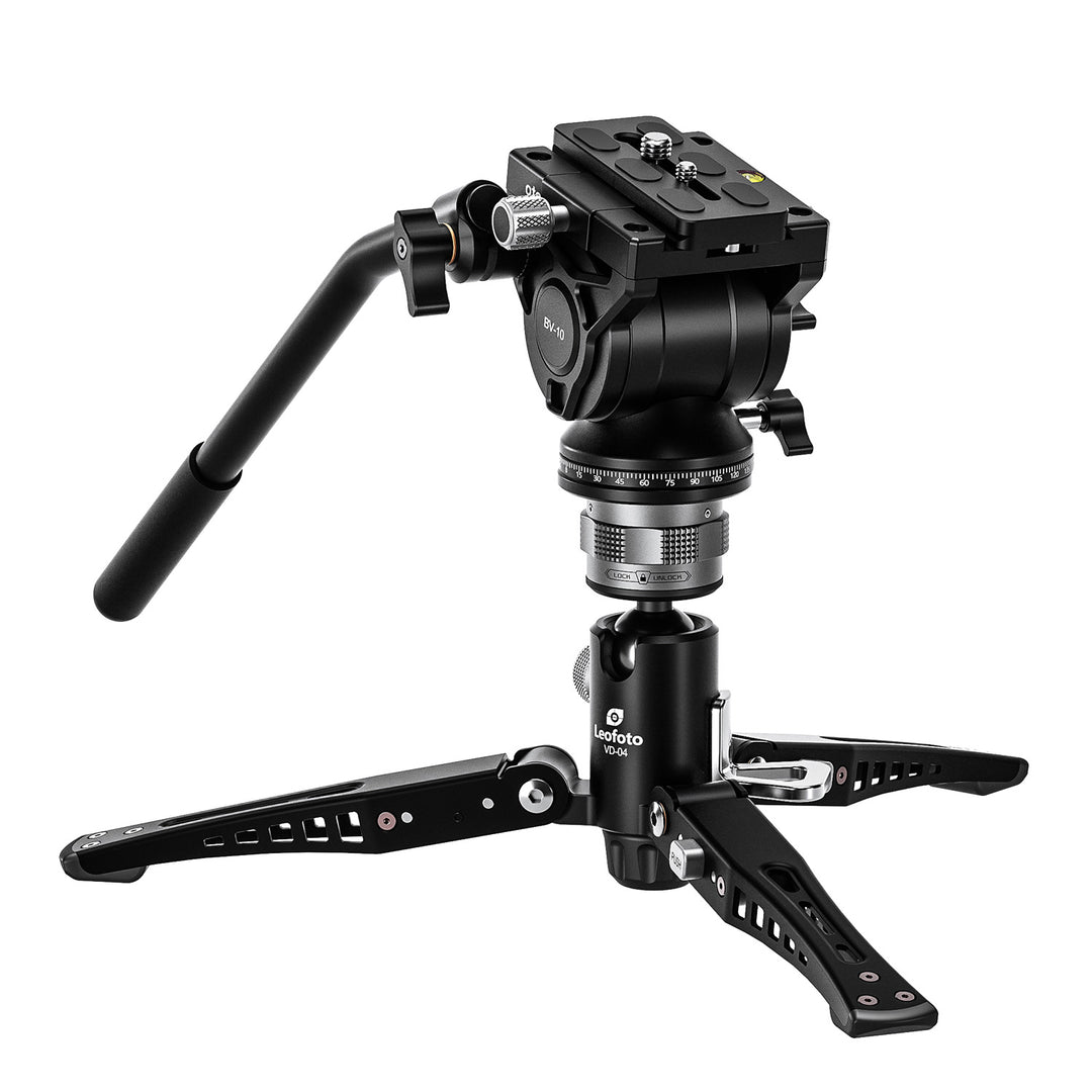 Leofoto MF-324C + BV-10 + VD-04 Carbon Fiber Monopod