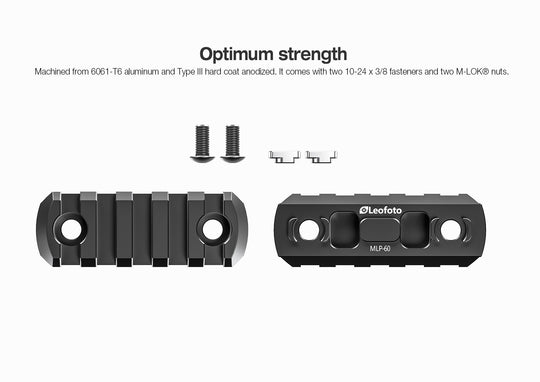 Leofoto MLP M-lok Aluminum Rails