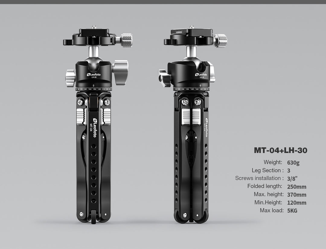 Leofoto MT-04 and LH-30 Mini Tripod Kit