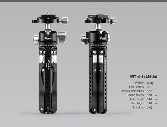 Leofoto MT-04 and LH-30 Mini Tripod Kit