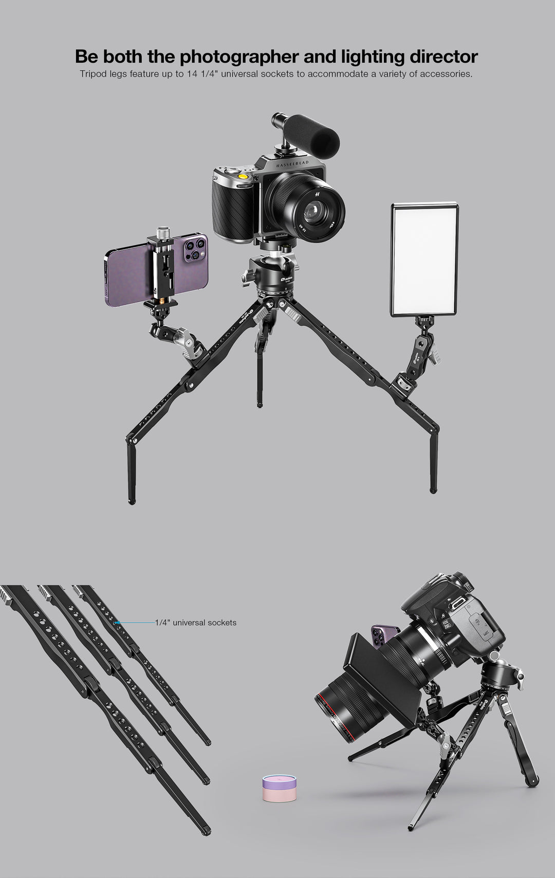 Leofoto MT-04 and LH-30 Mini Tripod Kit