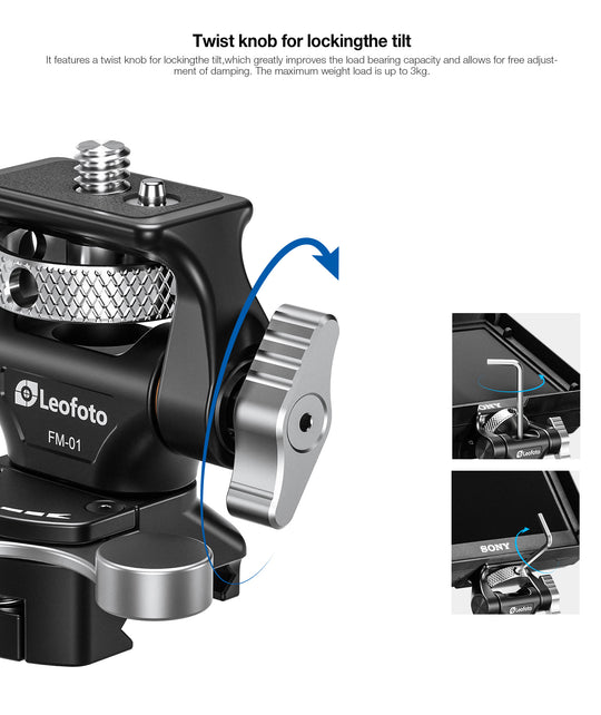 Leofoto FM-01 Monitor Mount with Arca Clamp
