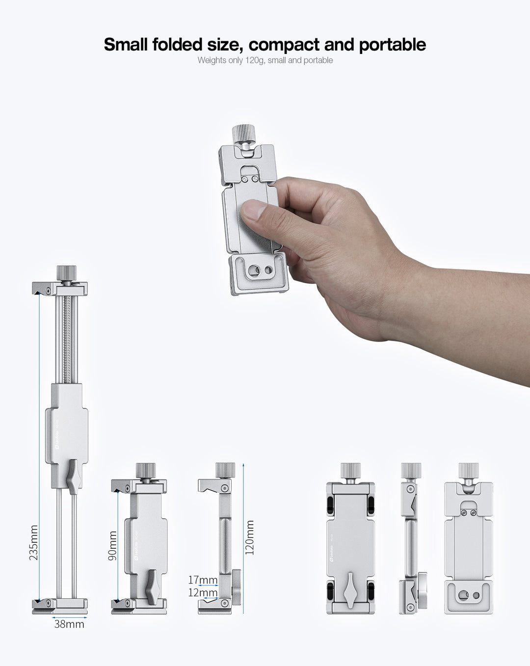 Leofoto PC-120 Smartphone &amp; Tablet Clamp