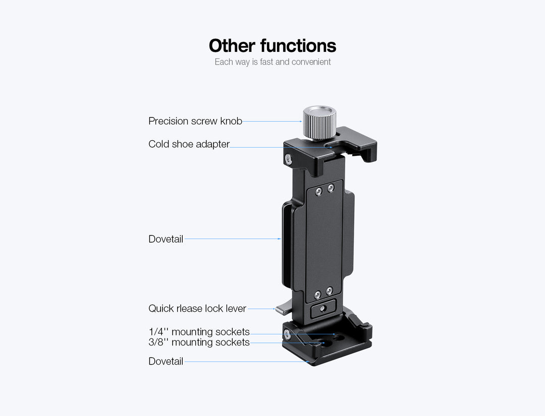 Leofoto PC-120 Smartphone &amp; Tablet Clamp