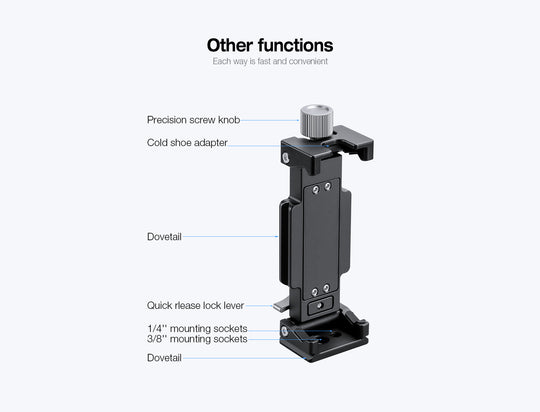 Leofoto PC-120 Smartphone &amp; Tablet Clamp