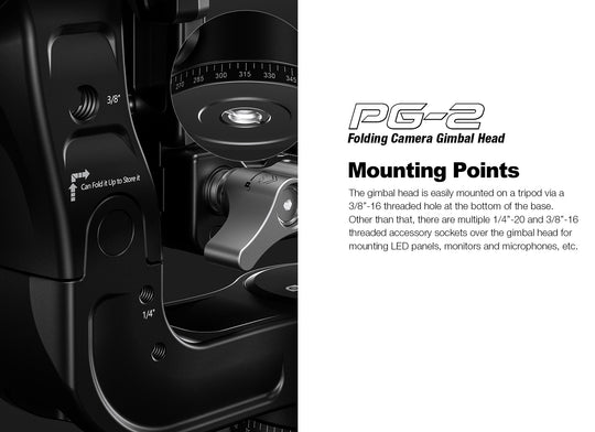 Leofoto PG-2 Folding Gimbal