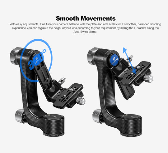 Leofoto PG-3 Carbon Fiber Gimbal