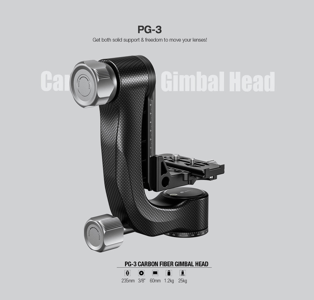 Leofoto PG-3 Carbon Fiber Gimbal