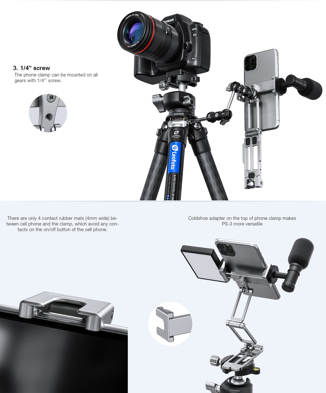 Leofoto PS-4 Smartphone Stand
