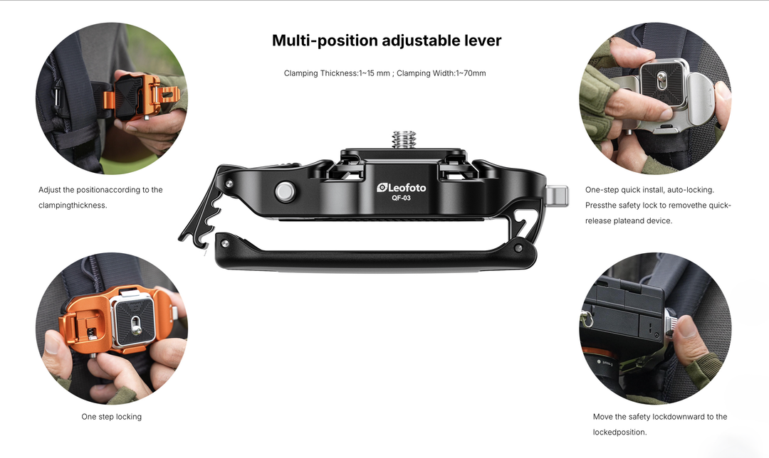 Leofoto QF-03 Quick Release Camera Mount