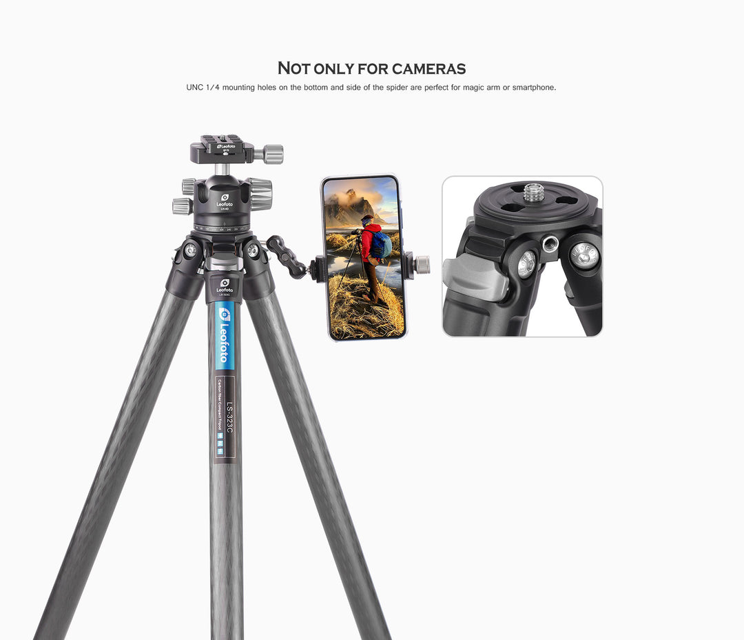 Leofoto Ranger LS-323C + LH-40 Carbon Fiber Tripod Kit