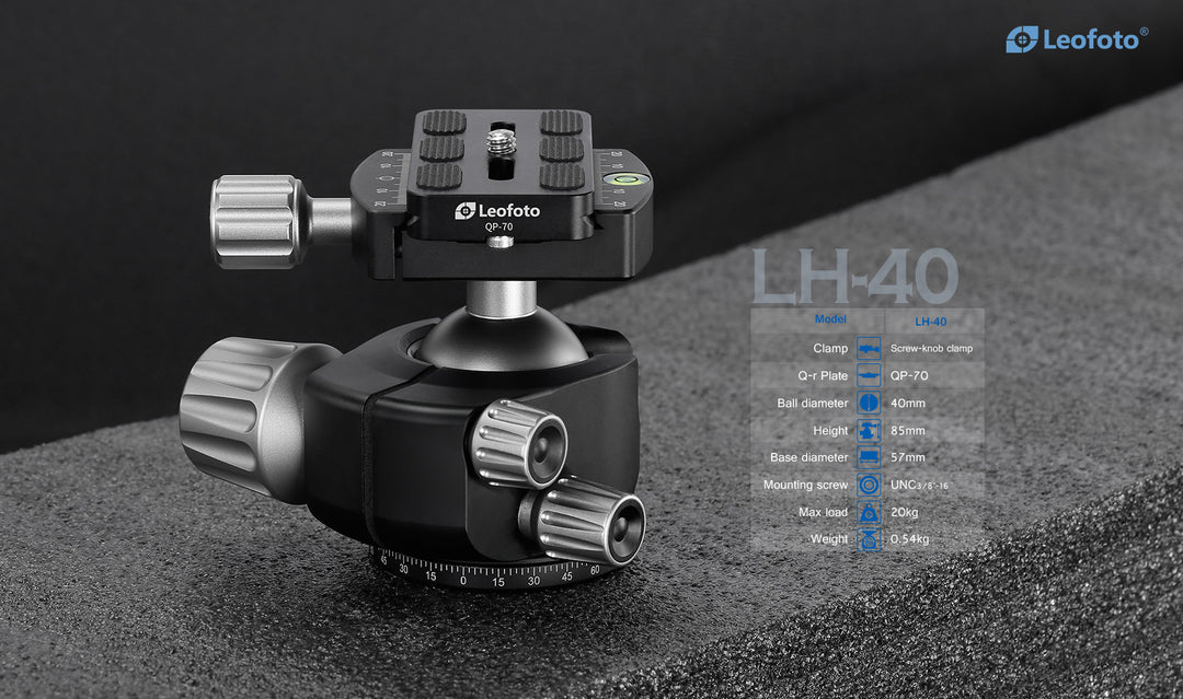 Leofoto Ranger LS-323C + LH-40 Carbon Fiber Tripod Kit