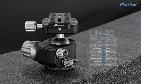 Leofoto Ranger LS-323C + LH-40 Carbon Fiber Tripod Kit