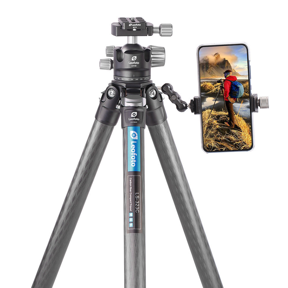 Leofoto Ranger LS-323C + LH-40 Carbon Fiber Tripod Kit