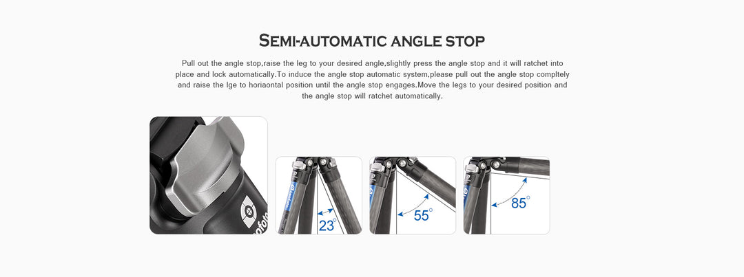 Leofoto Ranger Leveling LS-255CEX Carbon Fiber Tripod