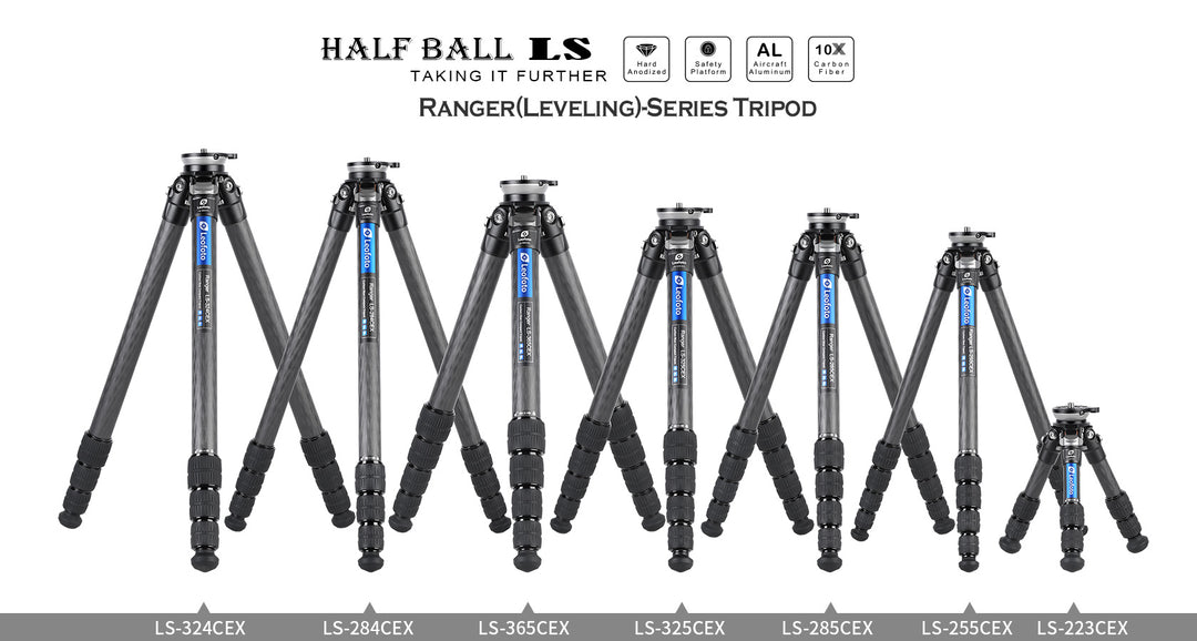 Leofoto Ranger Leveling LS-255CEX Carbon Fiber Tripod
