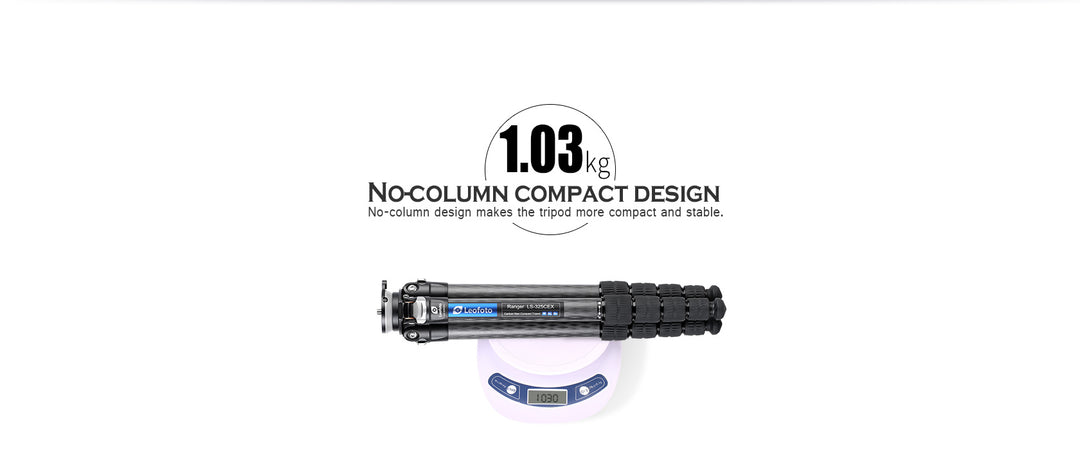 Leofoto Ranger Leveling LS-255CEX Carbon Fiber Tripod