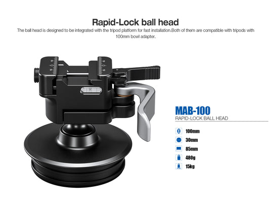 Leofoto Rapid Lock Anvil Head MA-30L