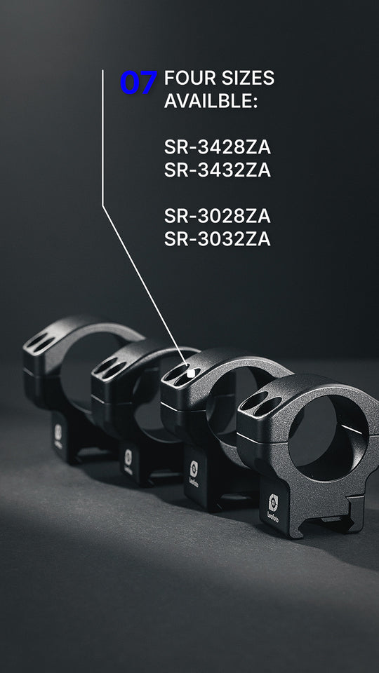 Leofoto SR-3428ZA Professional Scope Rings – 34 mm / 28 mm