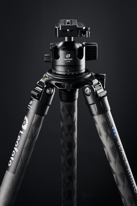 Leofoto Black Rhino 3 Carbon Fiber Rifle Sports Tripod Kit