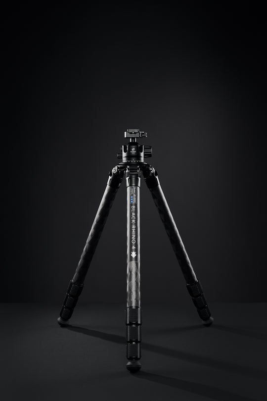 Leofoto Black Rhino 4 Carbon Fiber Rifle Sports Tripod Kit