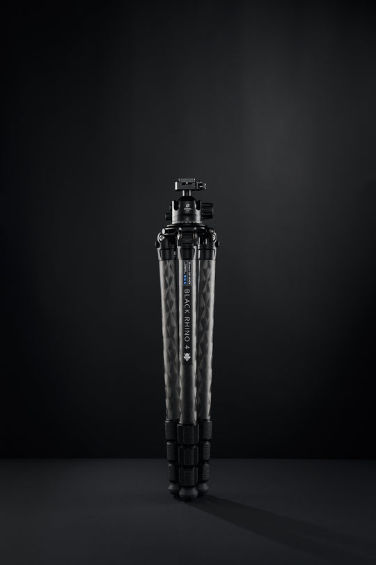 Leofoto Black Rhino 4 Carbon Fiber Rifle Sports Tripod Kit