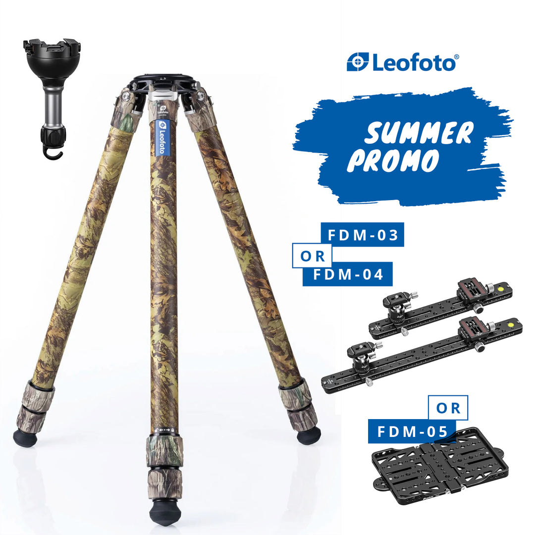 Leofoto Summit LM-403C Rifle Sports Tripod Kit with YB-75LR + FREE FDM-03,04 or 05.