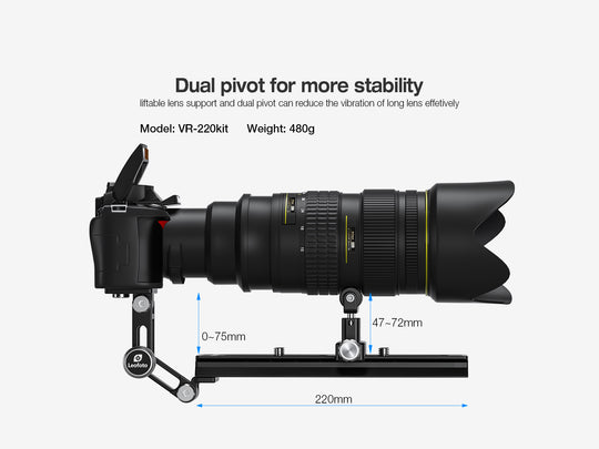 Leofoto VR-220 Kit 220mm Long Lens Support