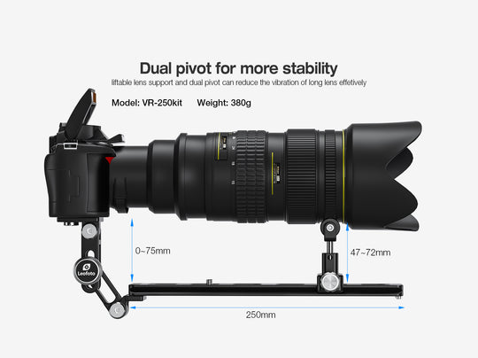 Leofoto VR-250 Kit 250mm Long Lens Support