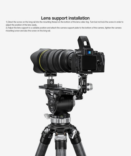 Leofoto VR-250 Kit 250mm Long Lens Support
