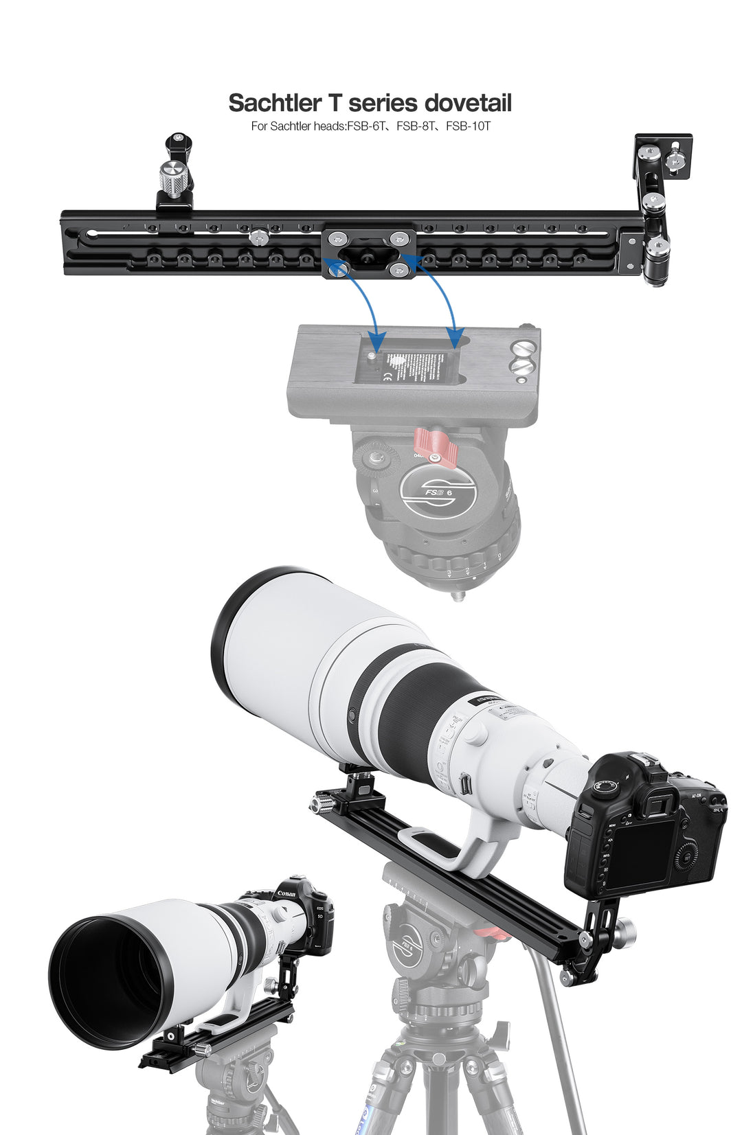 Leofoto VR-380 Kit 380mm Long Lens Support