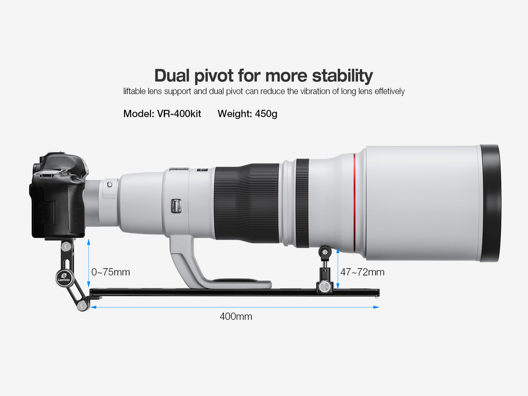 Leofoto VR-400 Kit 400mm Long Lens Support