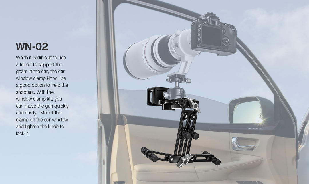 Leofoto WN-02 Car Window Clamp Kit