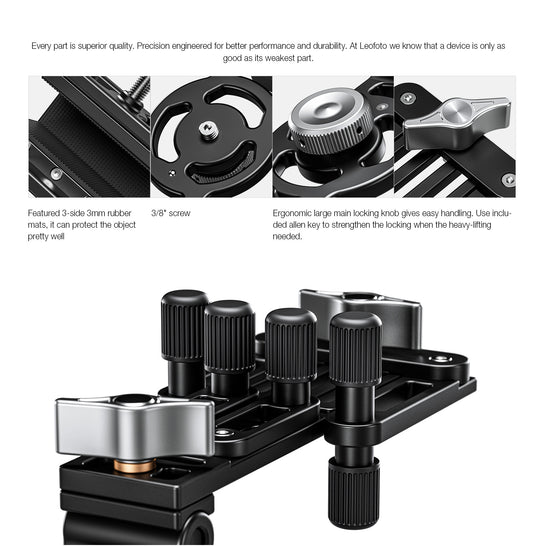 Leofoto WN-02 Car Window Clamp Kit