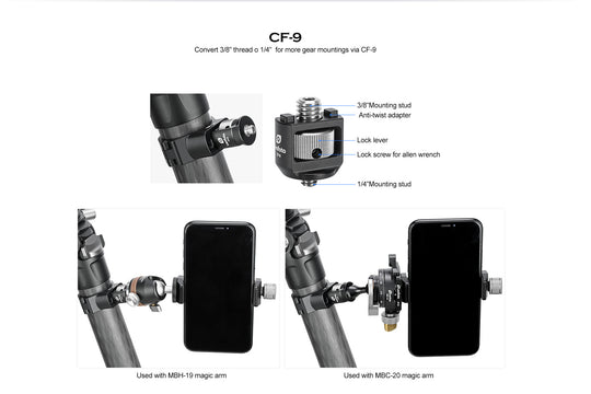 Leofoto TDC Tripod Threaded Leg Collar