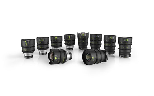 NiSi Athena Prime Full Frame Cinema Lens Set with 5 Lenses + FREE 4x5.65" 1/8 Black Mist and Polarizer