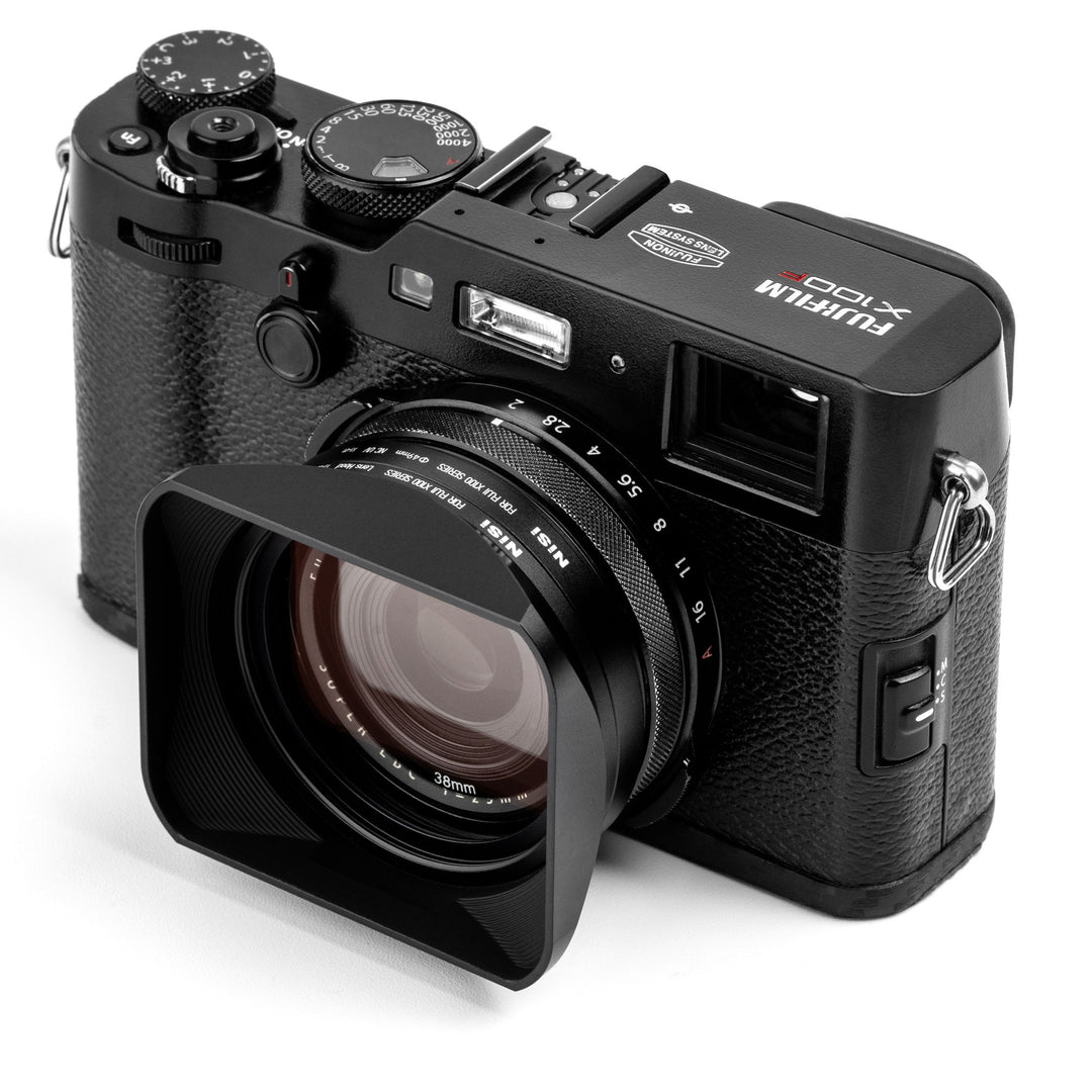 Square Lens Hood Fuji X100f Lens Haoge Square Metal Lens Hood For