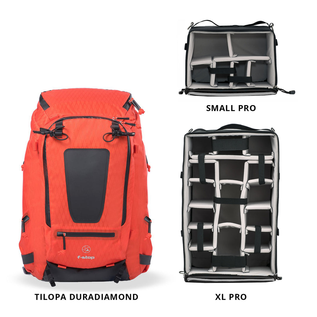 f-stop Gear Tilopa with XL and Small Pro ICU