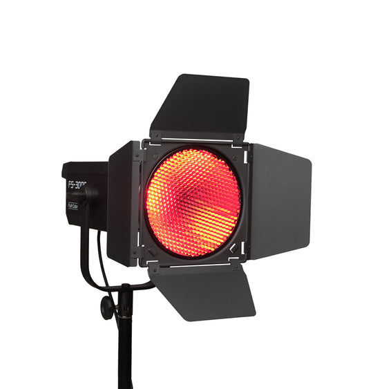 Nanlite Barndoor with Grid for RF45 Bowens Mount Reflector